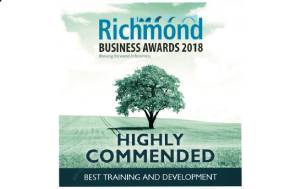 2018 Richmond Business Awards highly recommended for best training and development